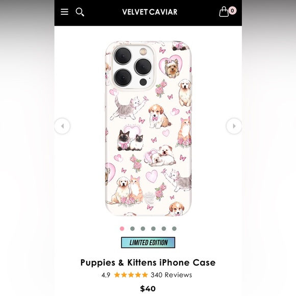 VELVET CAVIAR CUTE PUPPIES AND KITTENS CASE FOR iPhone 13 PRO MAX - Picture 6 of 6